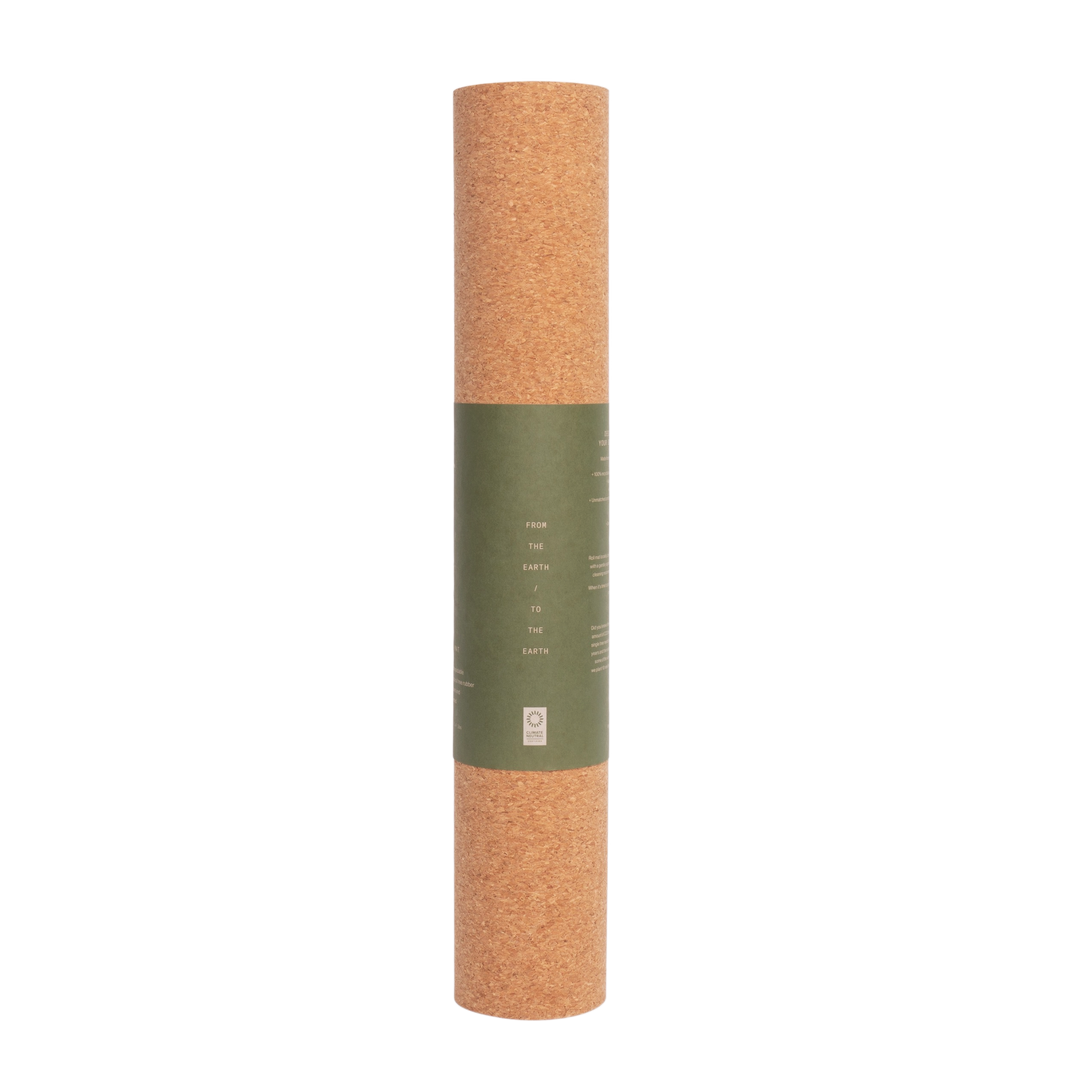 Ananday Cork Yoga Mat texture close-up