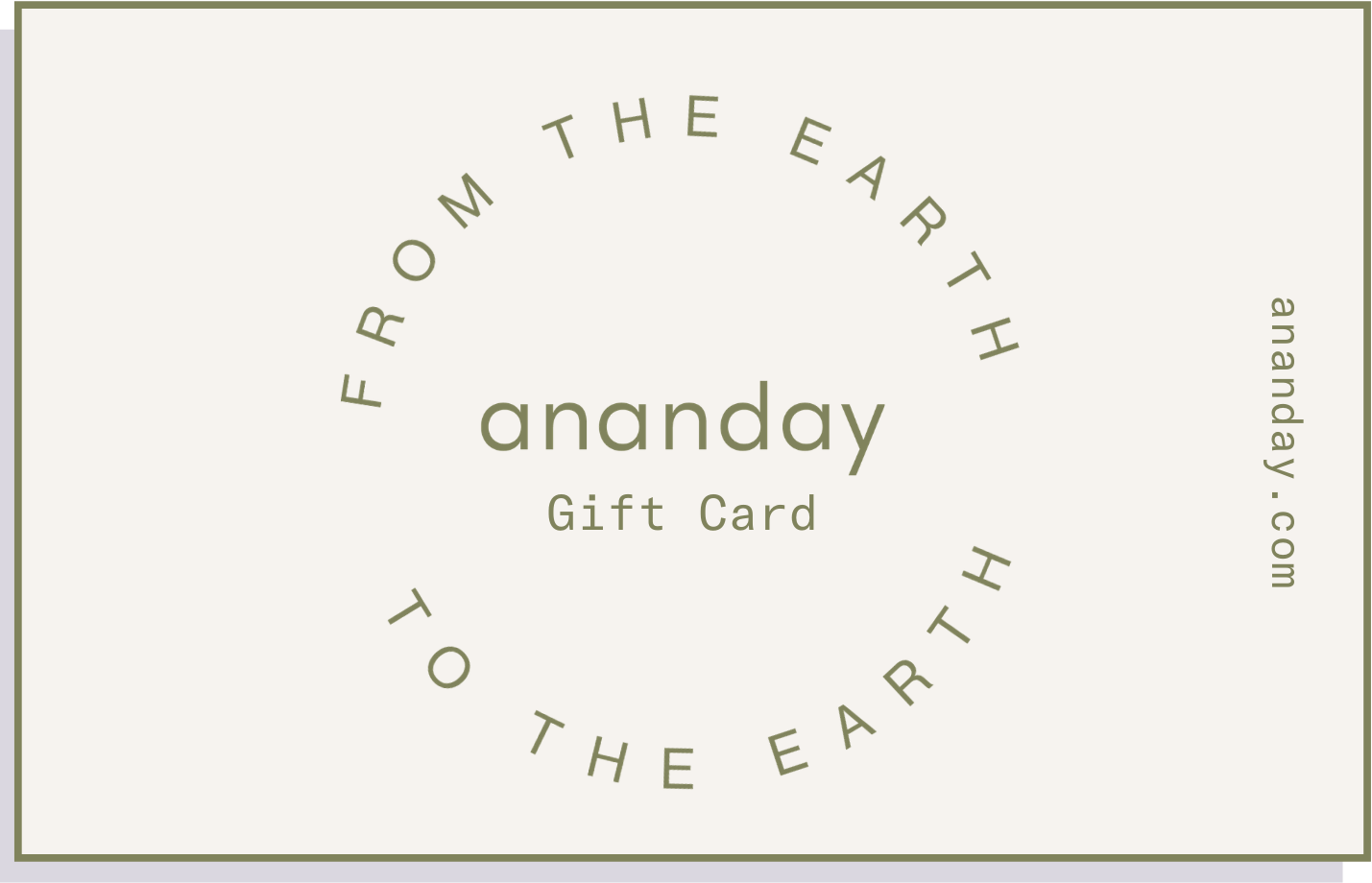 Home Practice Gift Card - Ananday