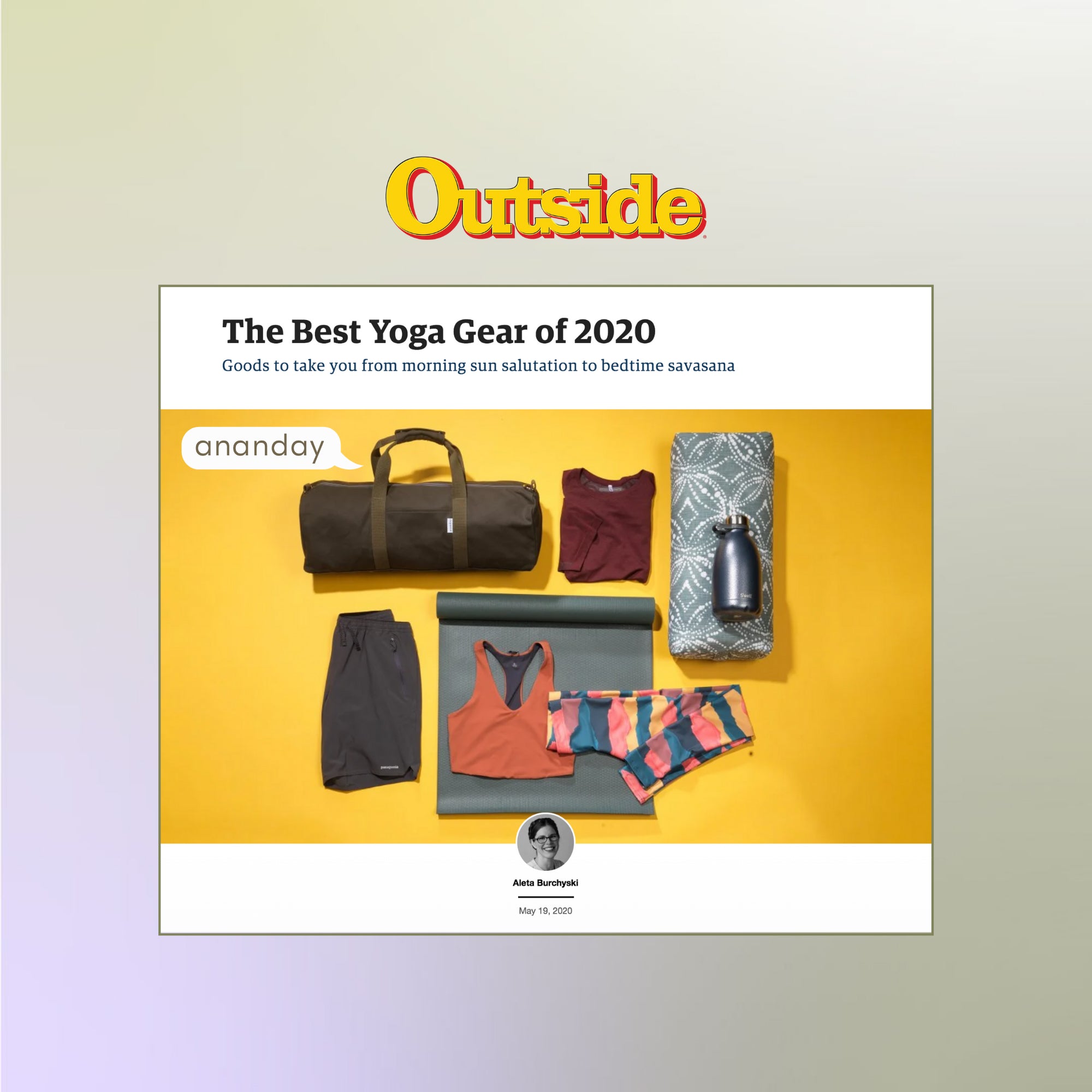 Ananday Canvas Yoga Bag